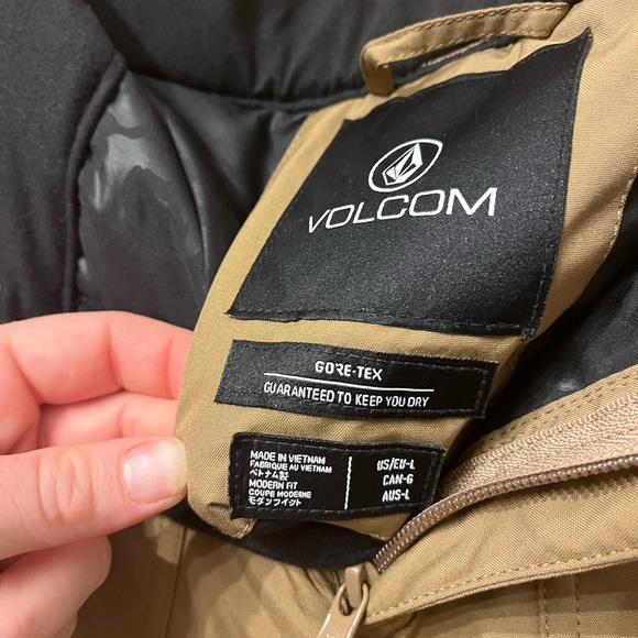 Volcom khaki women’s ski snowboard pants large - Picture 2 of 2